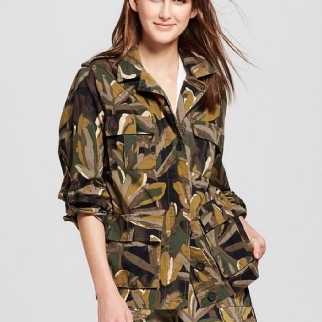 Leaf Print Jacket